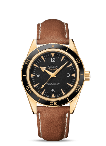 [233.62.41.21.01.001 (aka: 23362412101001)] Seamaster 300 Master Co-Axial Yellow Gold / Black / Strap