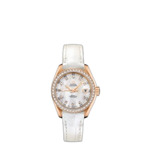 [231.58.30.20.55.001 (aka: 23158302055001)] Seamaster Aqua Terra 150M Co-Axial 30 Red Gold / Diamond / MOP