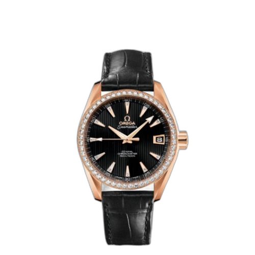[231.58.39.21.51.001 (aka: 23158392151001)] Seamaster Aqua Terra 150M Co-Axial 38.5 Red Gold / Diamond / Black