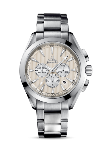 [231.10.44.50.09.001 (aka: 23110445009001)] Seamaster Aqua Terra 150M Co-Axial 44 Chronograph Stainless Steel / Ivory / Bracelet