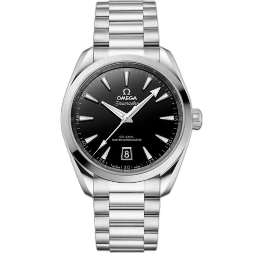 [220.10.38.20.01.004 (aka: 22010382001004)] Seamaster Aqua Terra 150M Master Chronometer 38 Stainless Steel / Black / Bracelet