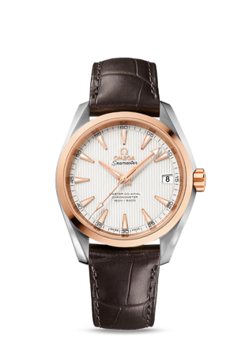[231.23.39.21.02.001 (aka: 23123392102001)] Seamaster Aqua Terra 150M Master Co-Axial 38.5 Stainless Steel / Red Gold / Silver