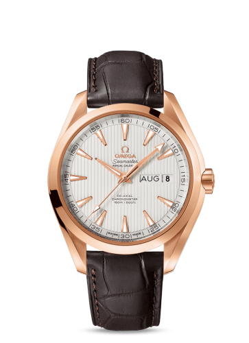 [231.53.43.22.02.002 (aka: 23153432202002)] Seamaster Aqua Terra 150M Co-Axial 43 Annual Calendar Red Gold / Silver