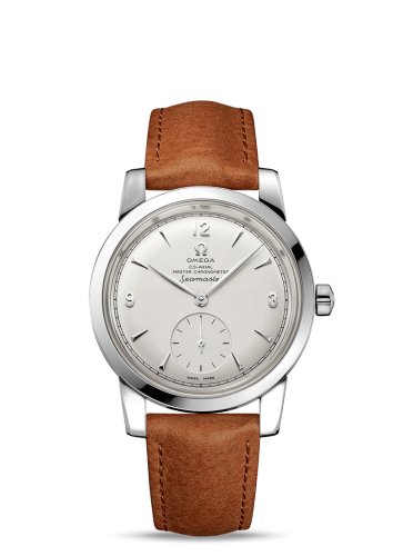 [511.12.38.20.02.001 (aka: 51112382002001)] Seamaster 1948 Small Seconds Stainless Steel / Silver / Leather