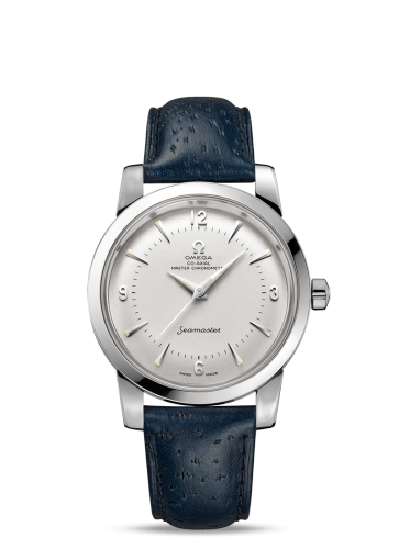 [511.13.38.20.02.001 (aka: 51113382002001)] Seamaster 1948 Central Seconds Stainless Steel / Silver / Leather