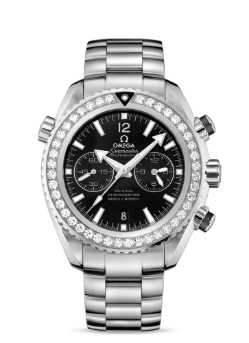 [232.15.46.51.01.001 (aka: 23215465101001)] Seamaster Planet Ocean 600M Co-Axial 45.5 Chronograph Stainless Steel / Diamond / Black / Bracelet