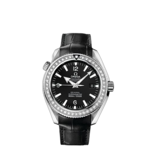 [222.18.42.20.01.001 (aka: 22218422001001)] Seamaster Planet Ocean 600M Co-Axial 42 Stainless Steel / Diamond / Black / Alligator