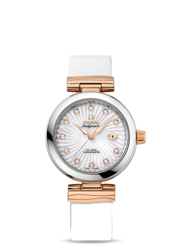 [425.22.34.20.55.001 (aka: 42522342055001)] LadyMatic Co-Axial 34 Stainless Steel / Red Gold / MOP
