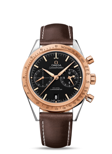[331.22.42.51.01.001 (aka: 33122425101001)] Speedmaster 57 Co-Axial Stainless Steel / Red Gold / Black
