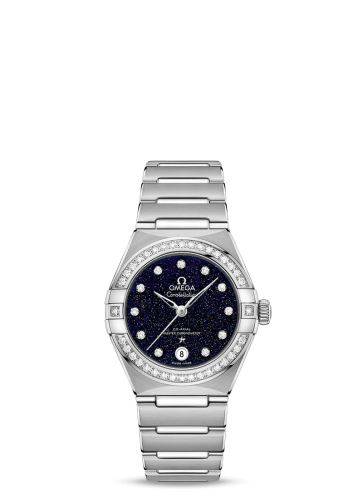 [131.15.29.20.53.001 (aka: 13115292053001)] Constellation Manhattan 29 Co-Axial Master Chronometer Stainless Steel / Aventurine / Diamond