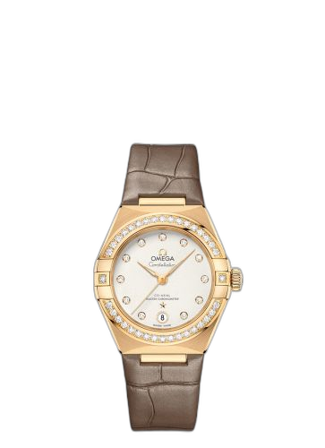 [131.58.29.20.52.001] Constellation Manhattan 29 Co-Axial Master Chronometer Yellow Gold / Diamond / Silver - Diamond