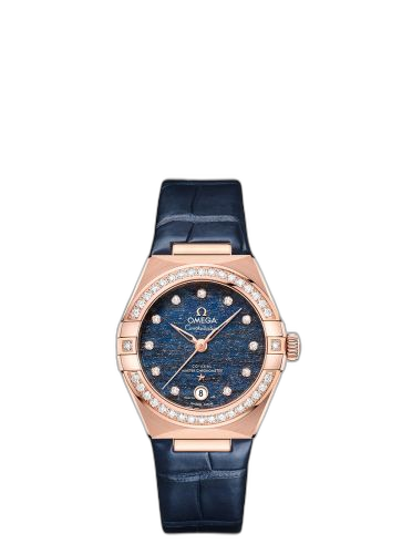 [131.58.29.20.99.006] Constellation Manhattan 29 Co-Axial Master Chronometer Sedna Gold / Diamond / Blue Aventurine