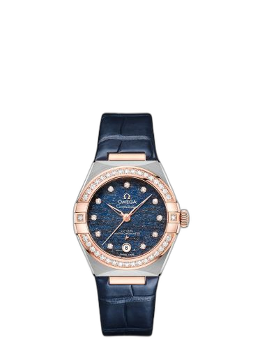 [131.28.29.20.99.003] Constellation Manhattan 29 Co-Axial Master Chronometer Stainless Steel / Sedna Gold / Diamond / Blue Aventurine