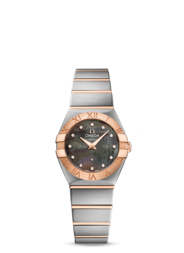 [123.20.24.60.57.005 (aka: 12320246057005)] Constellation Quartz 24 Stainless Steel / Red Gold / Brown MOP