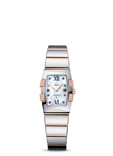 [1283.79.00] Constellation Quadrella Quartz 19.3 Stainless Steel / Red Gold / MOP