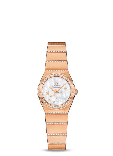 [123.55.24.60.05.004 (aka: 12355246005004)] Constellation Quartz 24 Red Gold / Diamond / MOP Star
