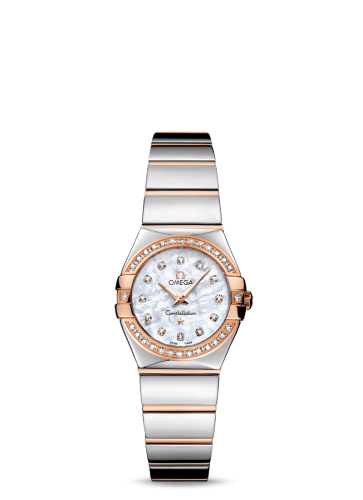 [123.25.24.60.55.005 (aka: 12325246055005)] Constellation Quartz 24 Polished Stainless Steel / Red Gold / Diamond / MOP