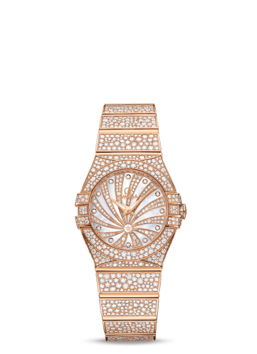 [123.55.27.60.55.009 (aka: 12355276055009)] Constellation Quartz 27 Polished Red Gold / Snow / Diamond Supernova