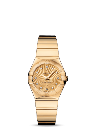 [123.50.27.60.58.002 (aka: 12350276058002)] Constellation Quartz 27 Polished Yellow Gold / Champagne Supernova