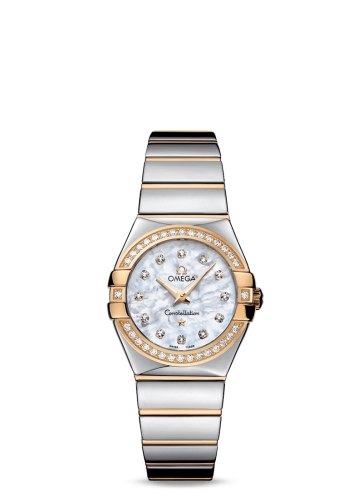 [123.25.27.60.55.007 (aka: 12325276055007)] Constellation Quartz 27 Polished Stainless Steel / Yellow Gold / Diamond / MOP