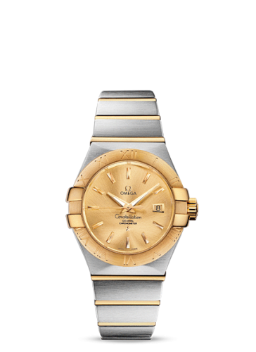 [123.20.31.20.08.001 (aka: 12320312008001)] Constellation Co-Axial 31 Stainless Steel / Yellow Gold / Champagne