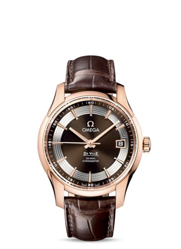 [431.63.41.21.13.001 (aka: 43163412113001)] De Ville Hour Vision Co-Axial Red Gold / Brown