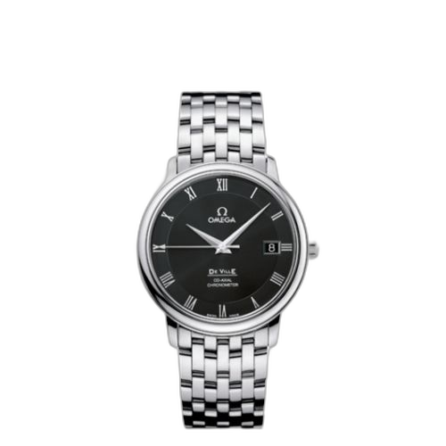 [4574.50.00 (aka: 45745000)] De Ville Prestige Co-Axial 36.5 Stainless Steel / Black / Bracelet