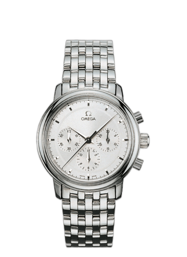 [4540.31.00] De Ville Prestige Hand Wound 36.1 Chronograph Stainless Steel / Silver / Bracelet