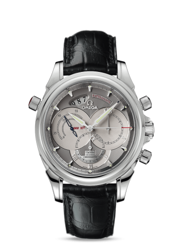[4647.40.31] De Ville Co-Axial 41 Chronoscope Rattrapante Platinum / Grey