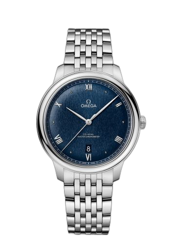 [434.10.40.20.03.001 (aka: 43410402003001)] De Ville Master Chronometer Stainless Steel / Blue / Bracelet