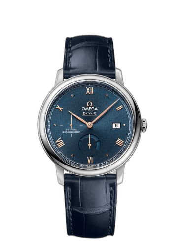 [424.13.40.21.03.003 (aka: 42413402103003)] De Ville Prestige Co-Axial 39.5 Power Reserve Stainless Steel / Blue Sunburst