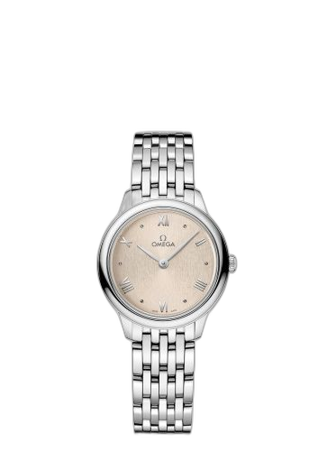 [434.10.28.60.09.001 (aka: 43410286009001)] De Ville Quartz 27.5 Stainless Steel / Beige / Bracelet