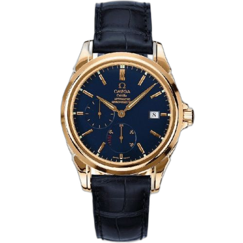 [4632.80.33 (aka: 46328033)] De Ville Co-Axial 38.7 Power Reserve Yellow Gold / Blue