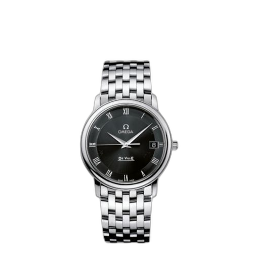 [4510.52.00 (aka: 45105200)] De Ville Prestige Quartz 34.4 Stainless Steel / Black / Bracelet