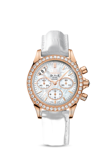 [422.58.35.50.05.002 (aka: 42258355005002)] De Ville Co-Axial 35 Chronograph Red Gold Diamond / MOP