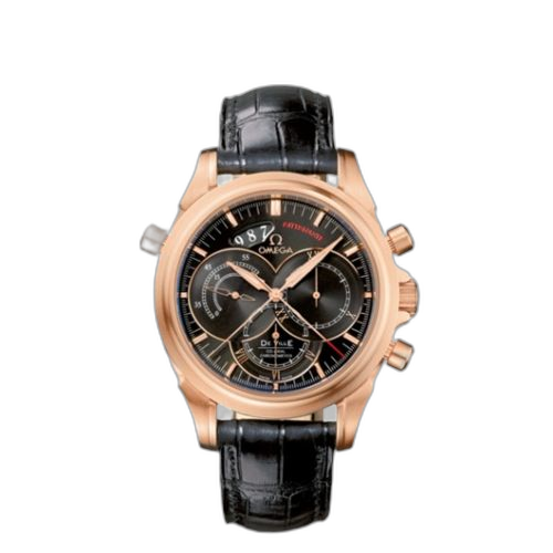 [4648.50.31 (aka: 46485031)] De Ville Co-Axial 41 Chronoscope Rattrapante Red Gold / Black
