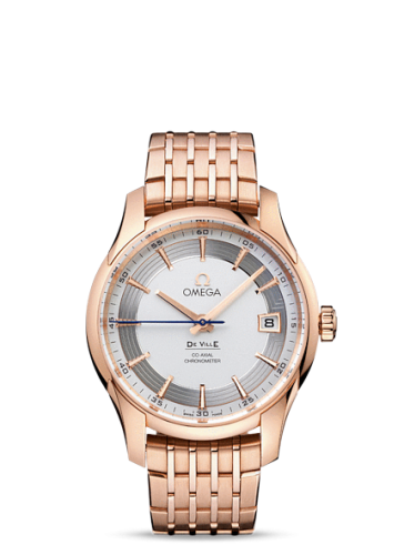 [431.60.41.21.02.001 (aka: 43160412102001)] De Ville Hour Vision Co-Axial Red Gold / Silver / Bracelet
