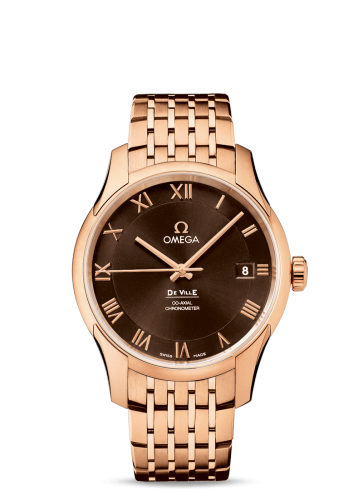 [431.50.41.21.13.001 (aka: 43150412113001)] De Ville Co-Axial 41 Red Gold / Brown / Bracelet