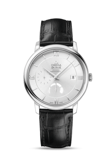 [424.13.40.21.02.001 (aka: 42413402102001)] De Ville Prestige Co-Axial 39.5 Power Reserve Stainless Steel / Silver