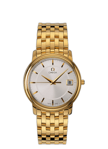 [4110.31.00] De Ville Prestige Quartz 34.4 Yellow Gold / Silver / Bracelet