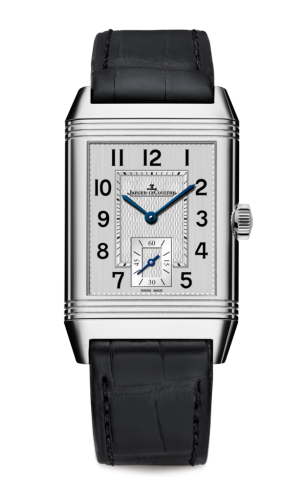 [2438520 (aka: Q2438520)] Reverso Classic Medium Small Seconds Stainless Steel / Silver / Alligator