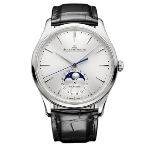 [1368430] Master Ultra Thin Moon Stainless Steel / Silver / Alligator