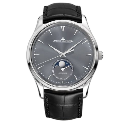 [1363540 (aka: Q1363540)] Master Ultra Thin Moon White Gold / Grey / Alligator