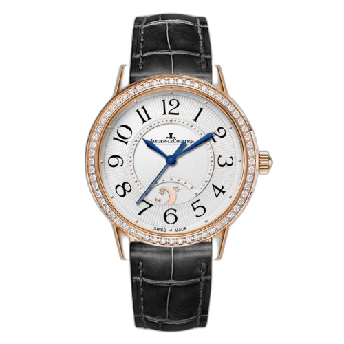 [3612421] Rendez-Vous Night & Day Large Pink Gold / Diamond / Silver / Alligator