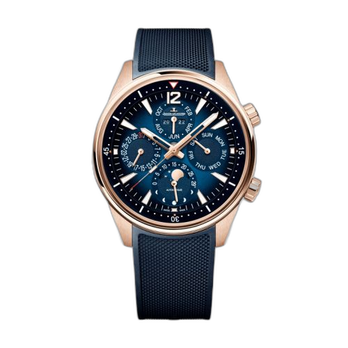 [908269J (aka: Q908269J)] Polaris Perpetual Calendar Pink Gold / Blue / Two Straps