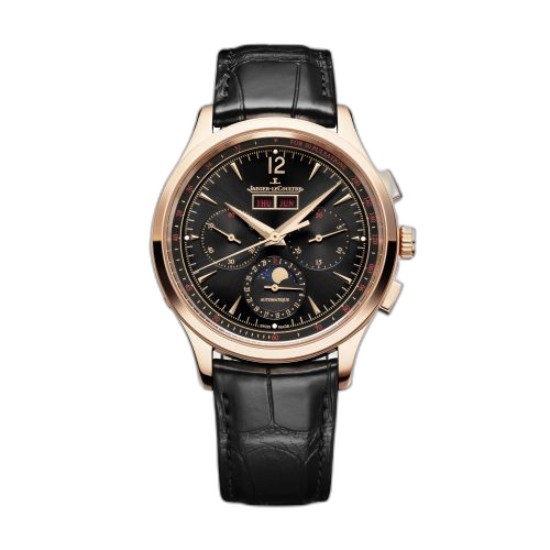 [413257J (aka: Q413257J)] Master Control Chronograph Calendar Pink Gold / Black / Alligator