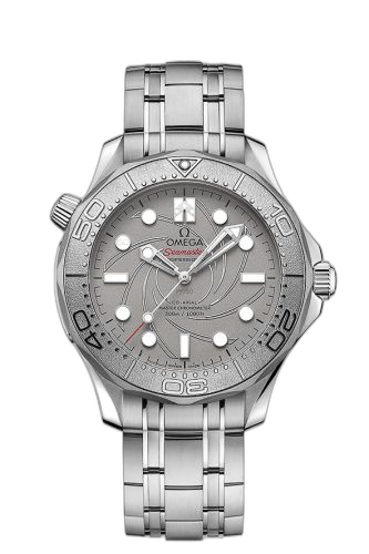 [210.93.42.20.99.001 (aka: James Bond, 007, 21093422099001)] Seamaster Diver 300M Master Co-Axial 42 Platinum Aston Martin Neiman Marcus