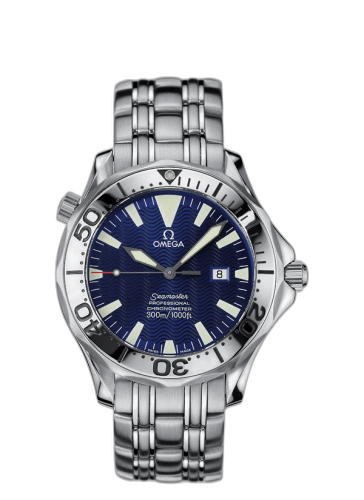 [2055.80.00 (aka: 20558000)] Seamaster Diver 300M Automatic 41 Stainless Steel / Electric Blue / Bracelet