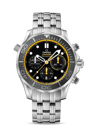 [212.30.44.50.01.002 (aka: 21230445001002)] Seamaster Diver 300M Co-Axial 44 Regatta Chronograph Stainless Steel / Black / Bracelet