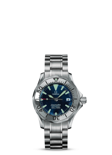 [2285.80.00 (aka: 22858000)] Seamaster Diver 300M Quartz 28 Stainless Steel / Electric Blue / Bracelet